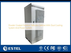 두 개의 냉각 시스템과 전원 시스템으로 파우더로 코팅 된 야외 통신 캐비닛
