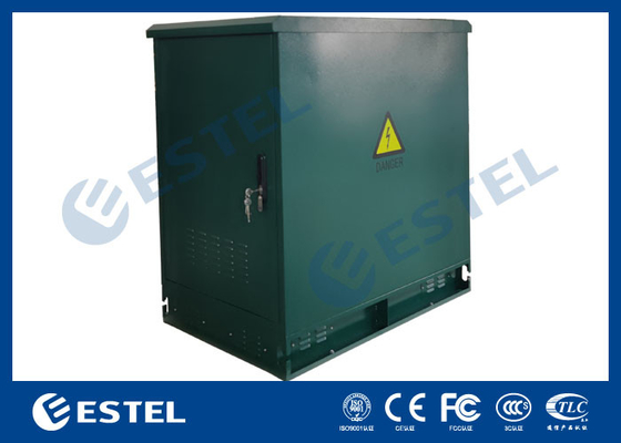 19' 랙 야외 통신 캐비닛 녹색 색상 500W 에어컨과 팬