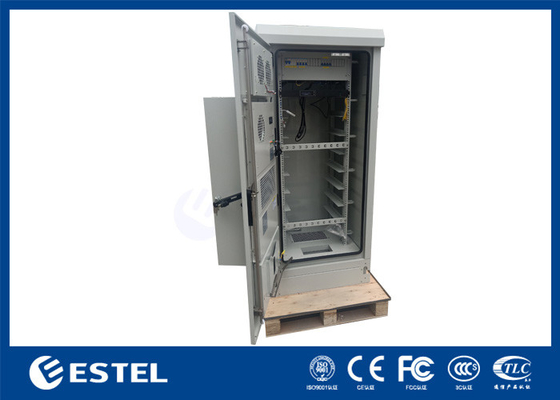 32U 야외 19 인치 랙 캐비닛 PDU와 1500W 에어컨을 가진 통신 캐비닛