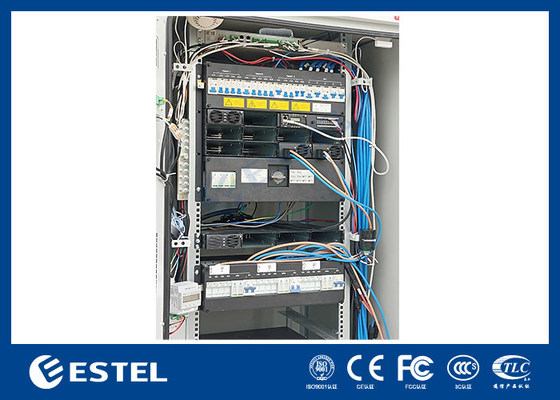 하이브리드 통신 전원 시스템 48VDC 300A 40U 냉각과 함께 야외 통신 캐비닛