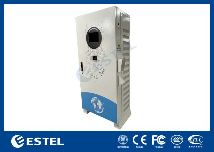 상업용 빠른 DC EV 충전기 LED 화면으로 바닥에 장착 된 EV 충전 스테이션